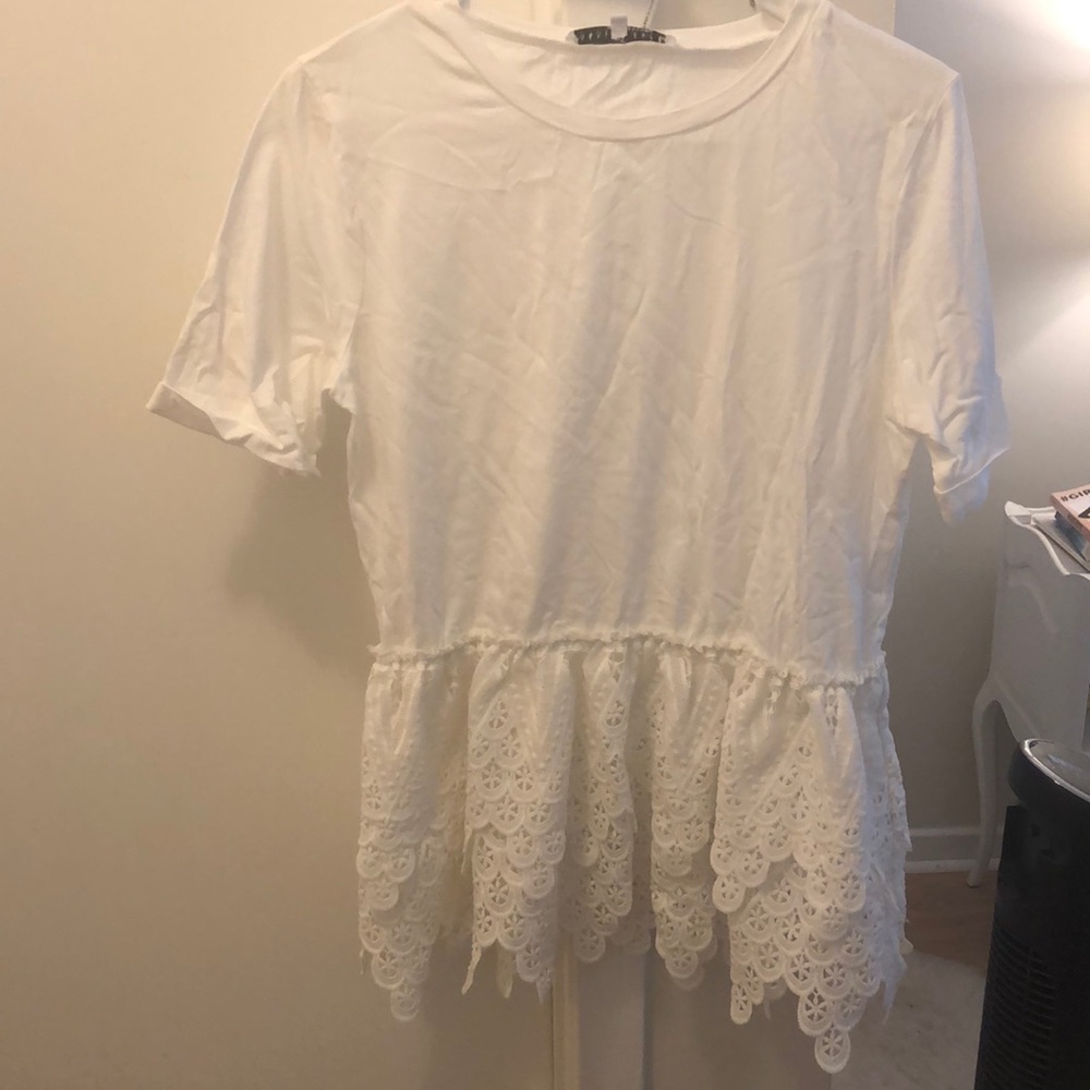 Eyelet Detail Tshirt